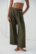 LILLY - PILLY - Ivy Linen Crop Pants