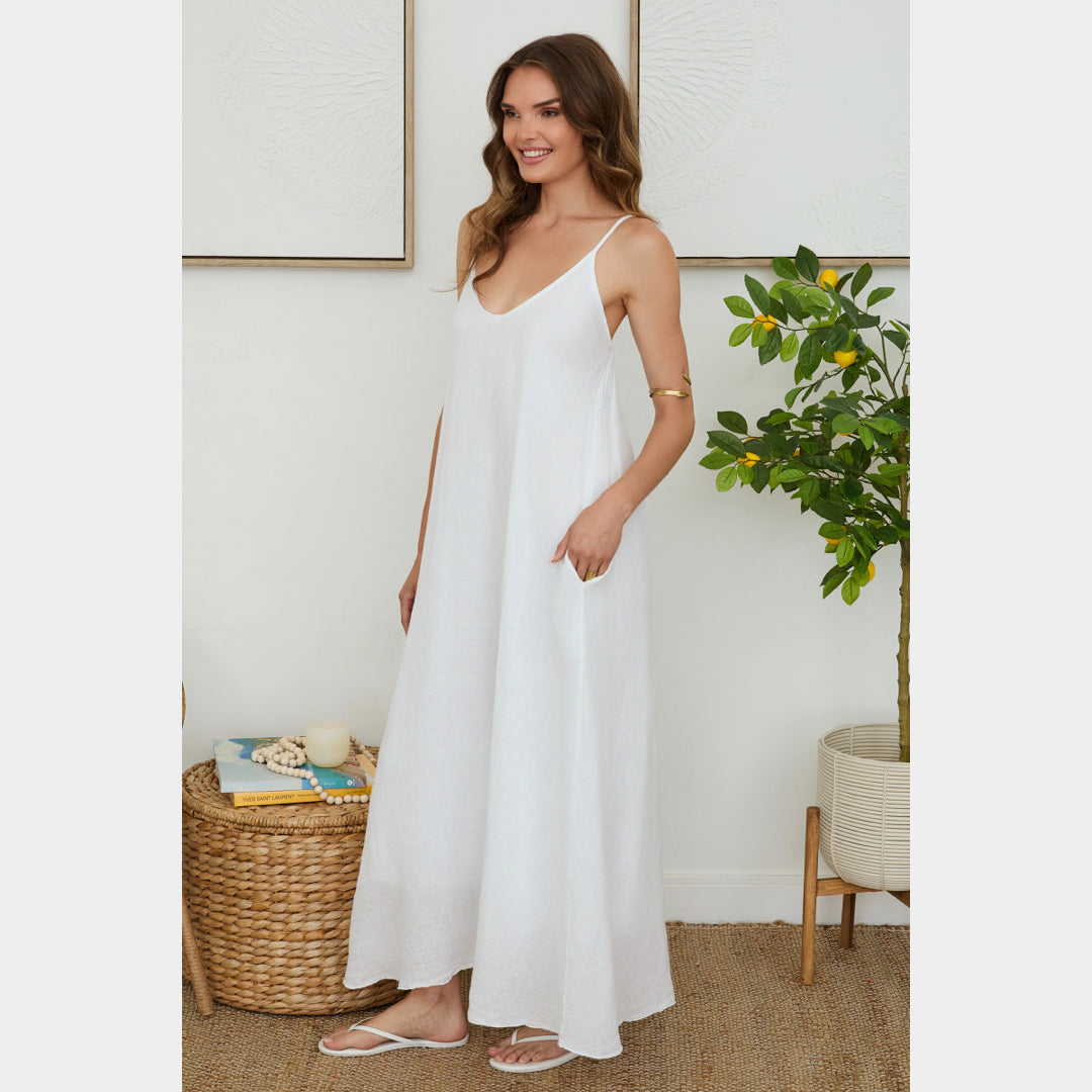MILIO MILANO - LIinen Maxi Dress