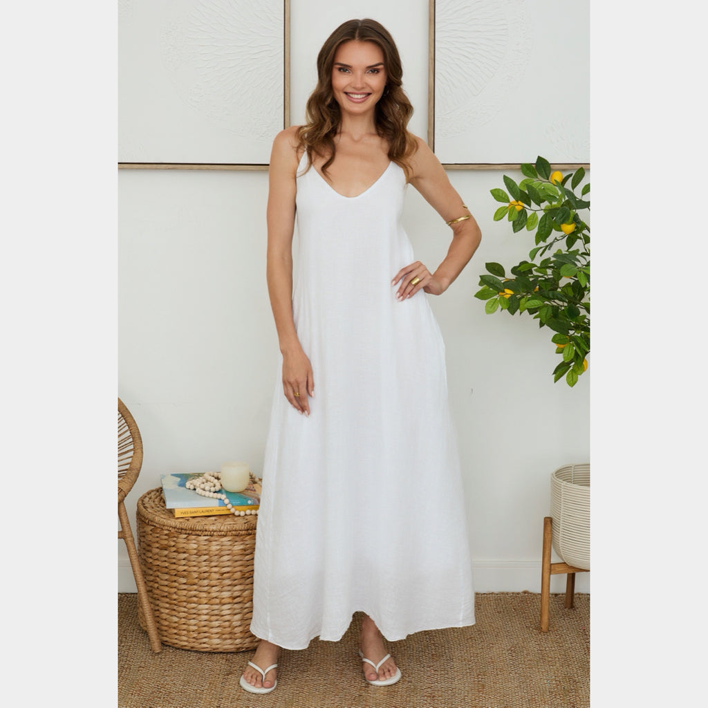 MILIO MILANO - LIinen Maxi Dress