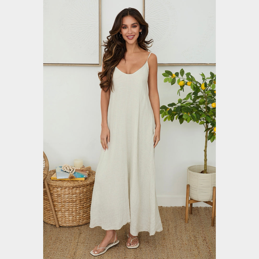 MILIO MILANO - LIinen Maxi Dress