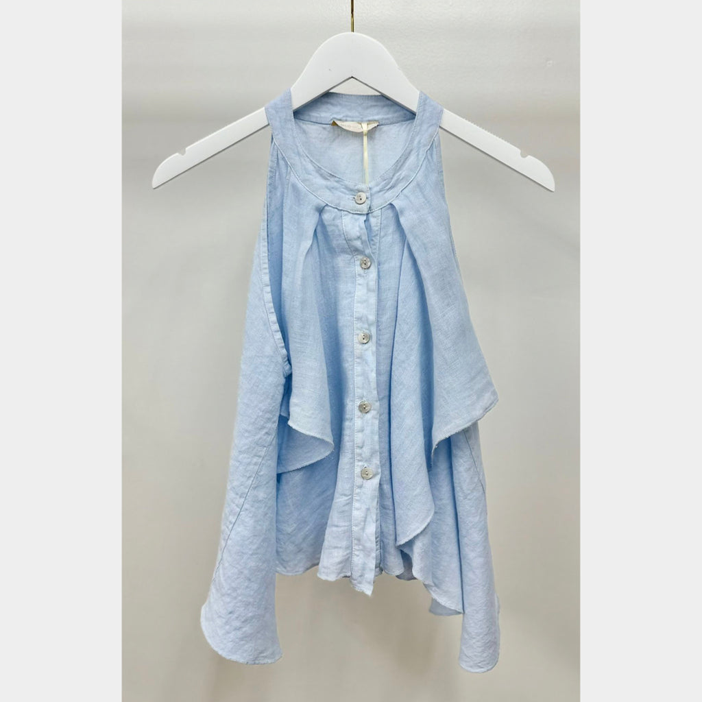 MILIO MILANO - Linen Sleeveless Top