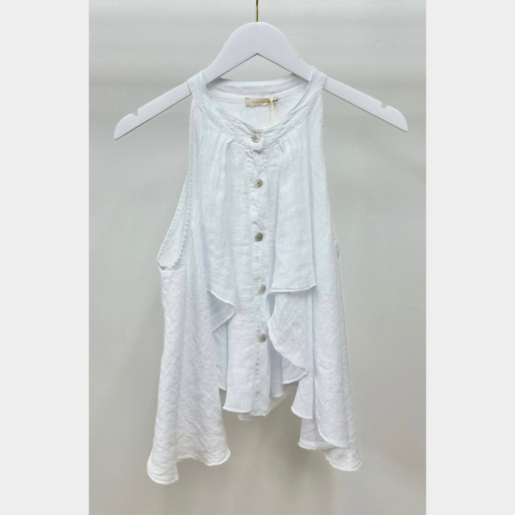 MILIO MILANO - Linen Sleeveless Top
