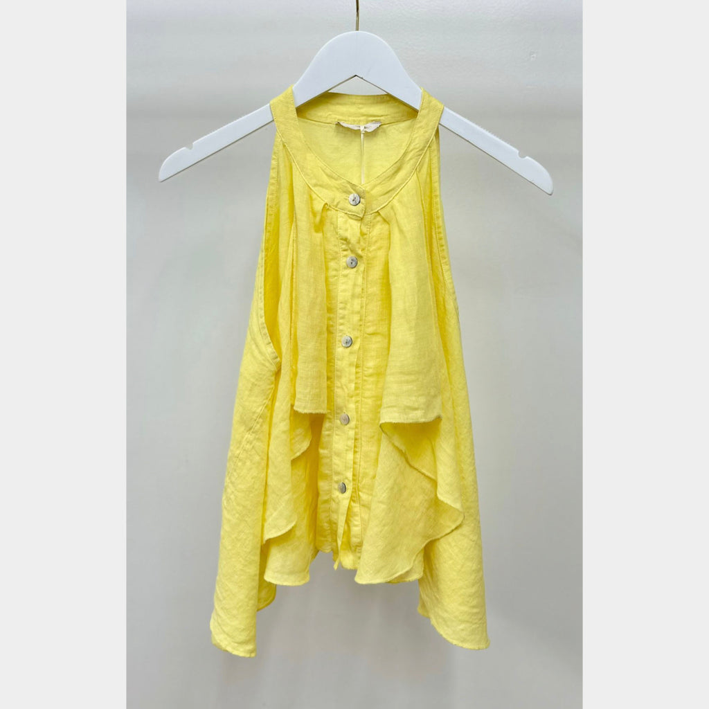 MILIO MILANO - Linen Sleeveless Top
