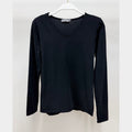 MILIO MILANO - Rolled Raw LS Scoop Neck Tee