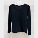 MILIO MILANO - Rolled Raw LS Scoop Neck Tee