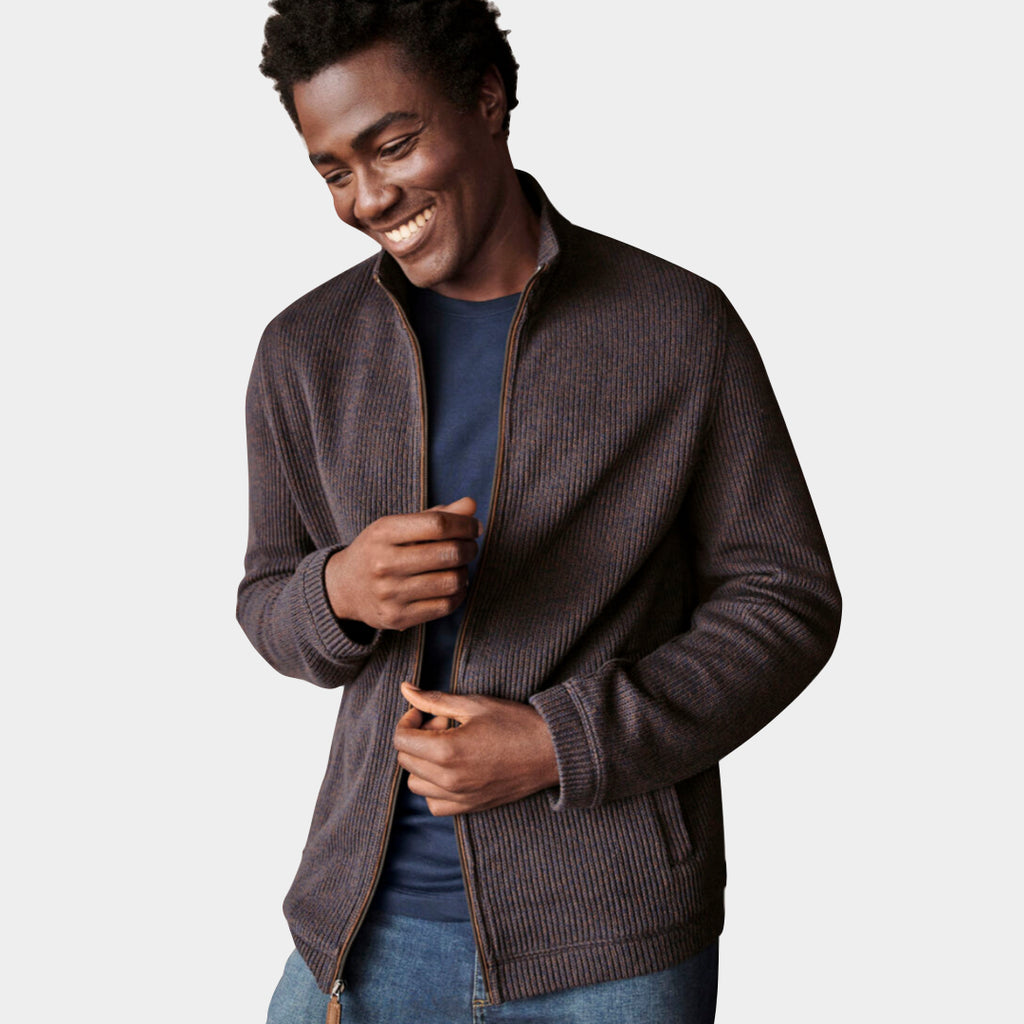 JOHNSTON & MURPHY - Marbed Knit Sweater