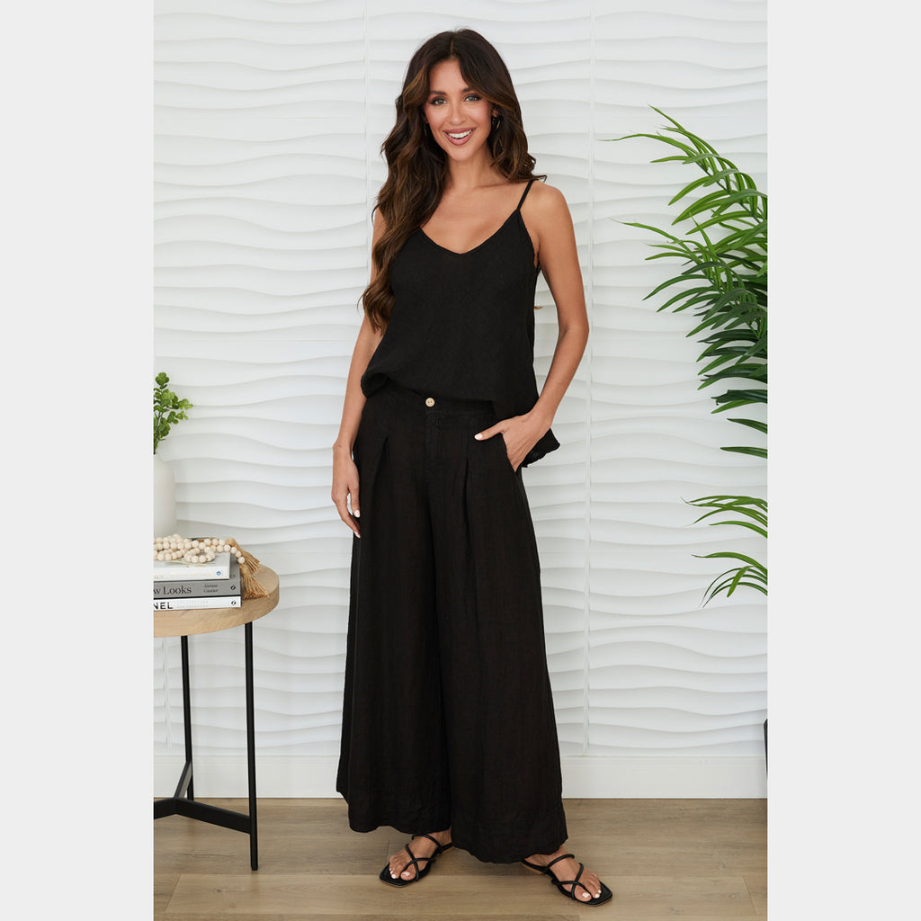 MILIO MILANO - Linen Palazzo Pants