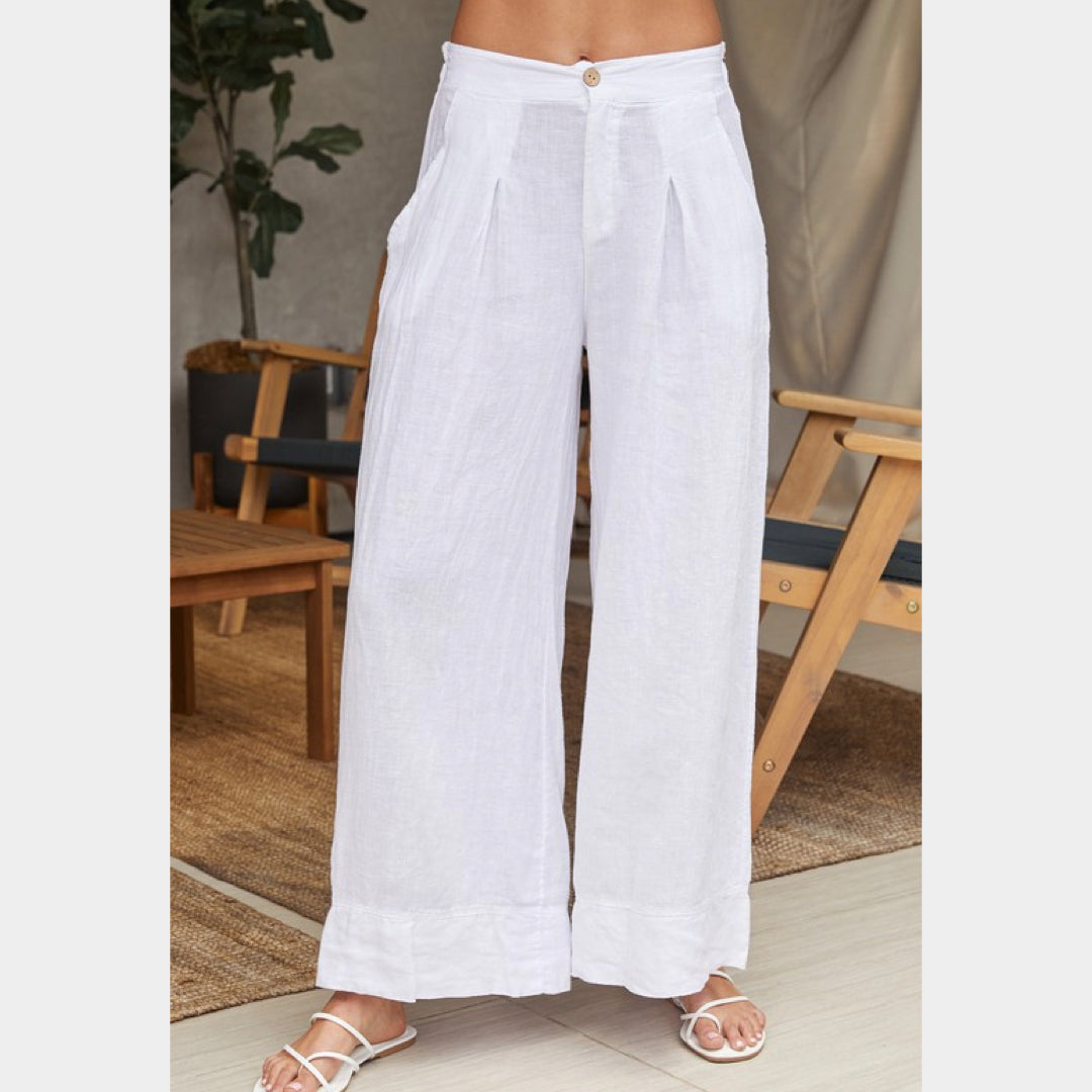 MILIO MILANO - Linen Palazzo Pants