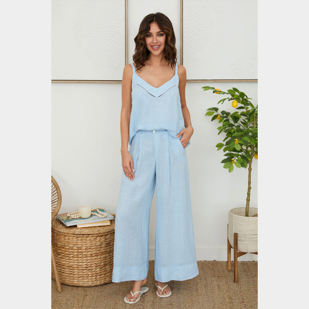 MILIO MILANO - Linen Palazzo Pants