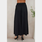 MILIO MILANO - Wide Leg Cotton Palazzo Pant