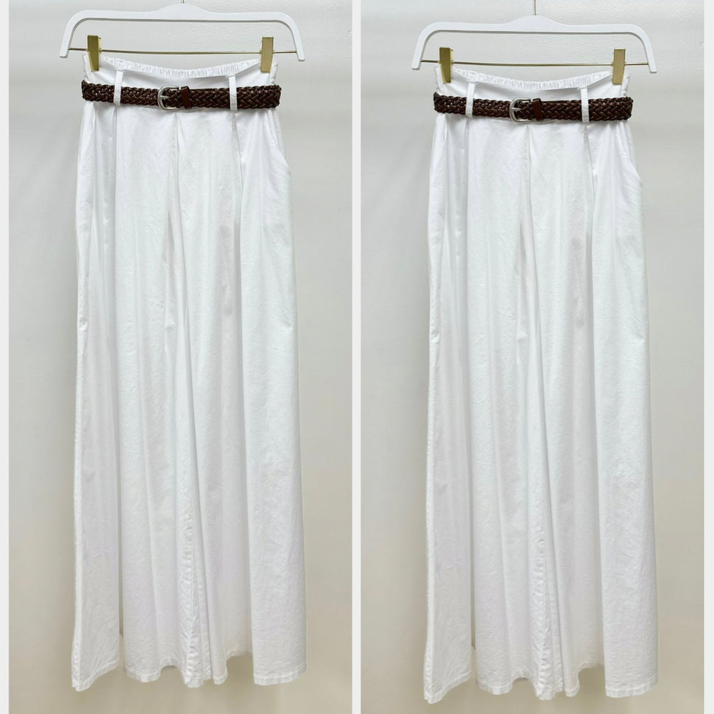 MILIO MILANO - Wide Leg Cotton Palazzo Pant
