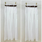 MILIO MILANO - Wide Leg Cotton Palazzo Pant