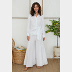 MILIO MILANO - Wide Leg Linen Plazzo Pants