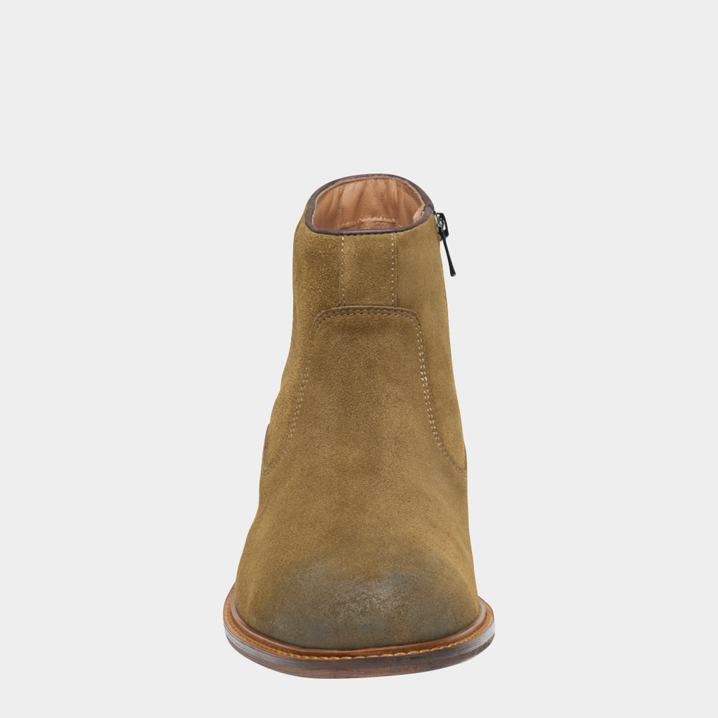 JOHNSTON & MURPHY - Ripley Side Zip Suede Boot