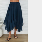 MILIO MILANO - Raw Edge Cotton Skirt