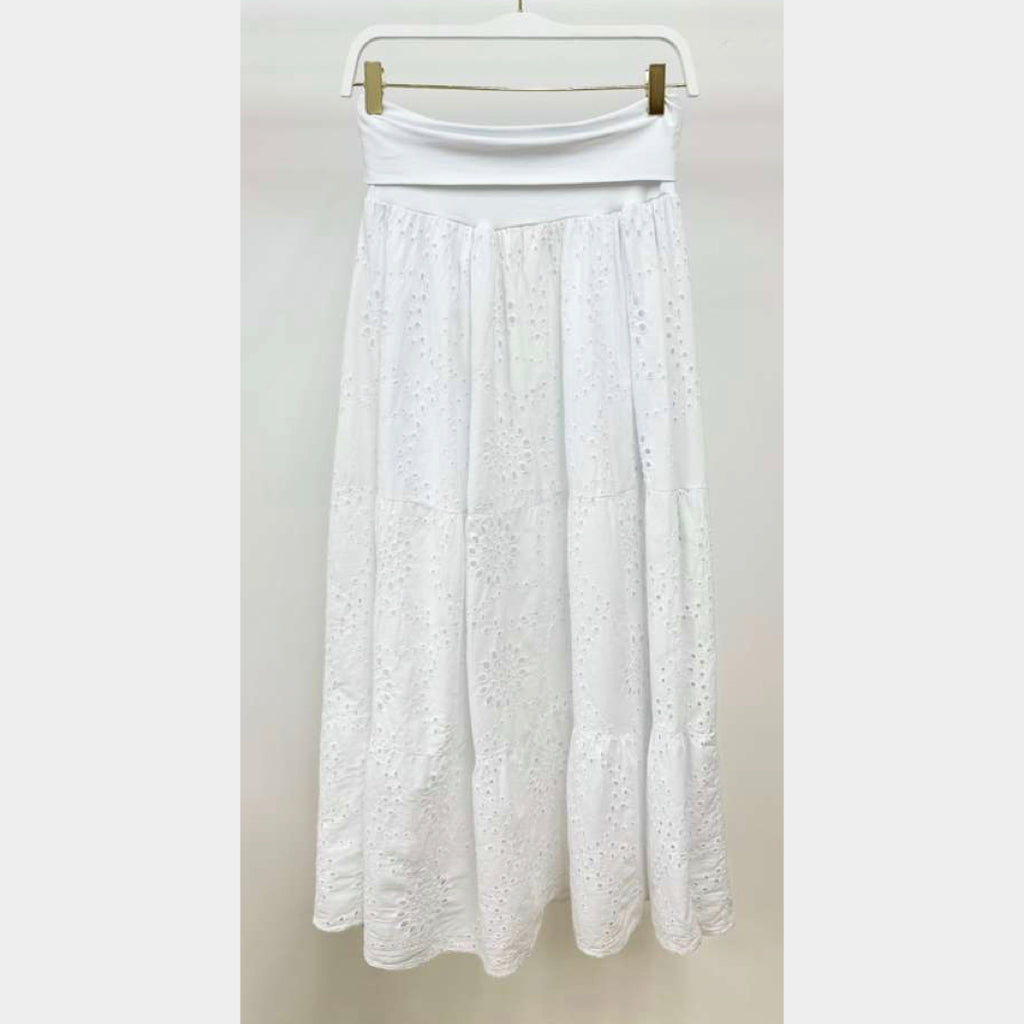 MILIO MILANO - Eyelet Skirt