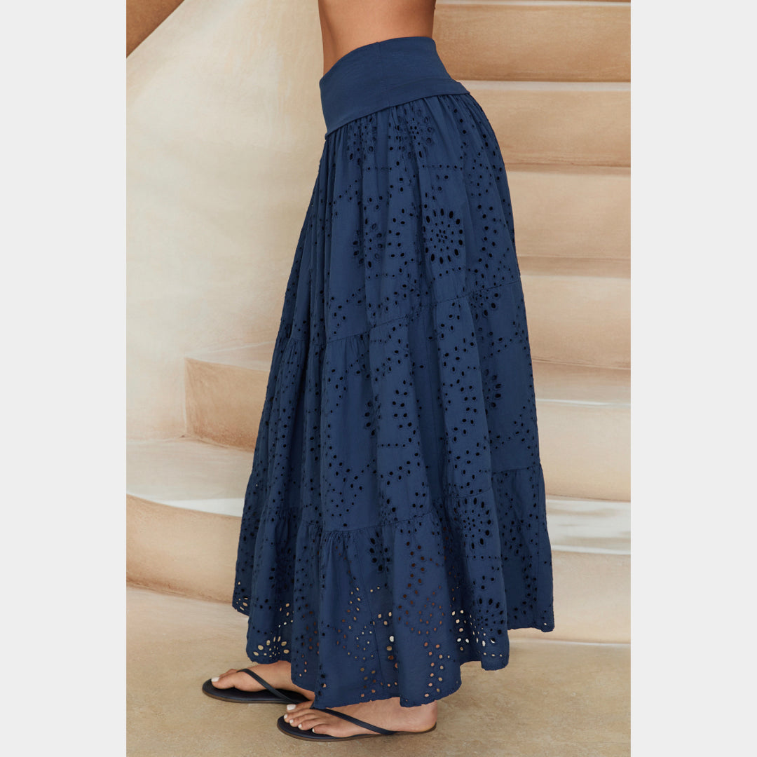 MILIO MILANO - Eyelet Skirt