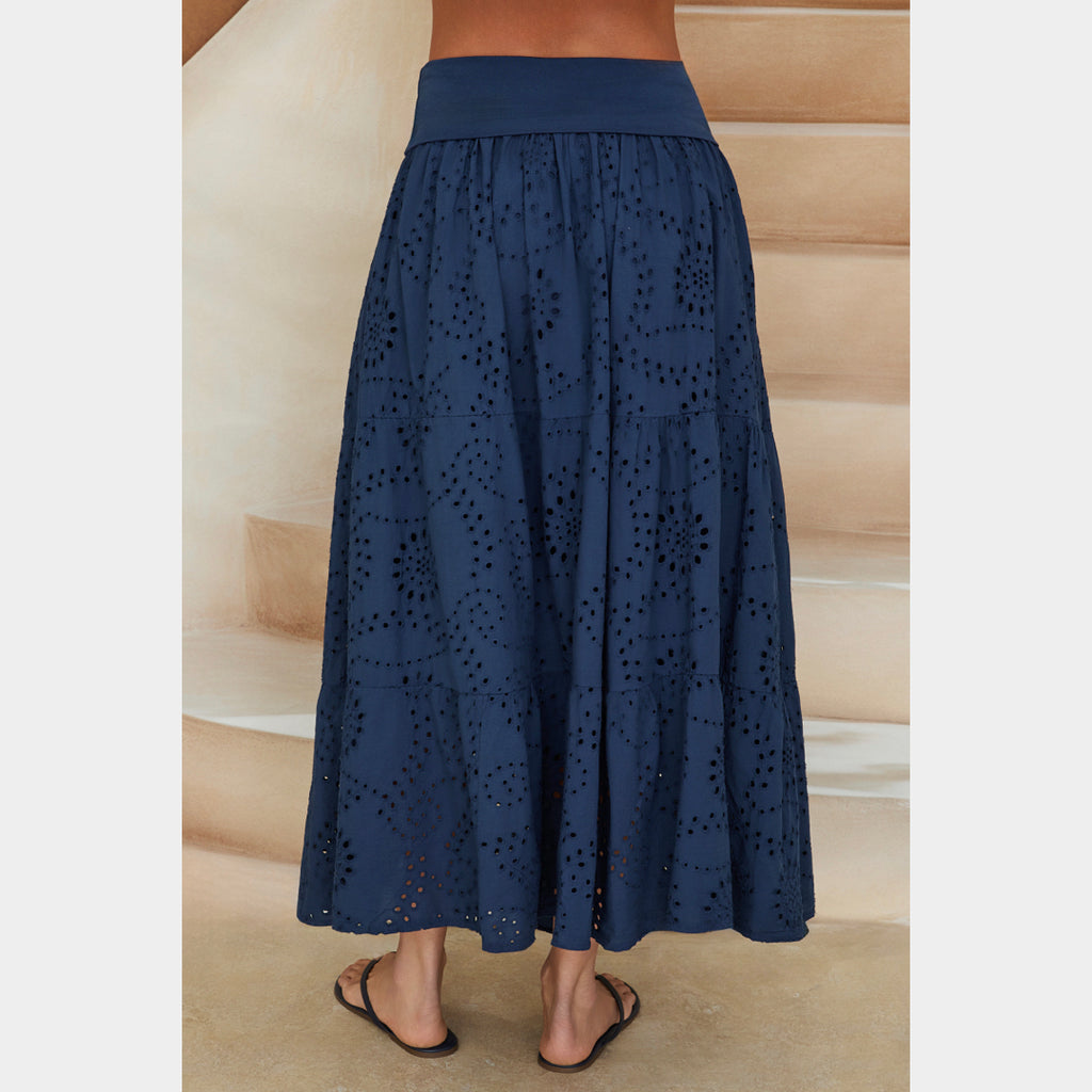 MILIO MILANO - Eyelet Skirt