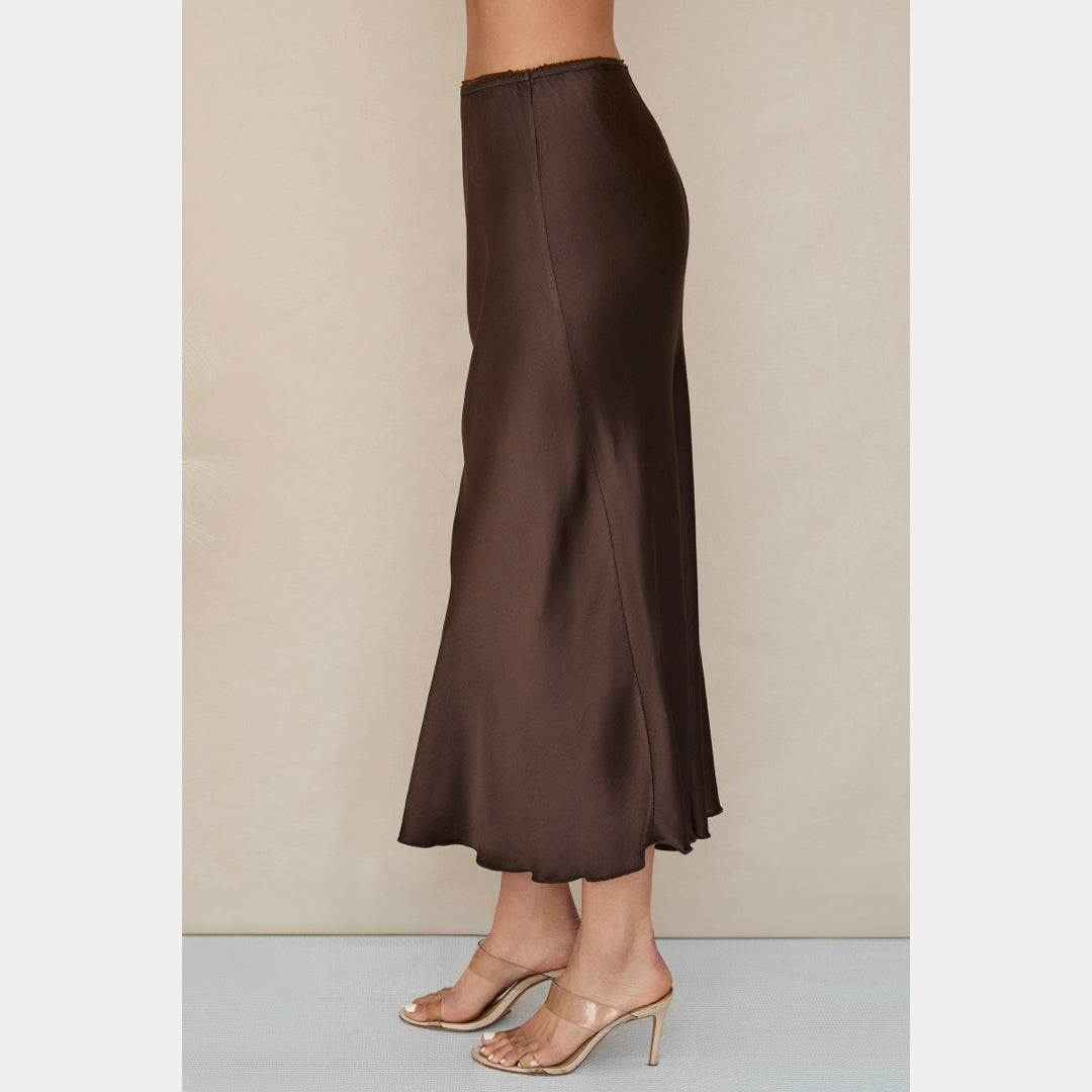 MILIO MILANO - Silky Viscose/Rayon Skirt