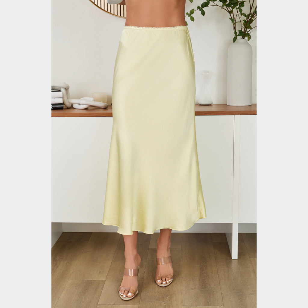 MILIO MILANO - Silky Viscose/Rayon Skirt