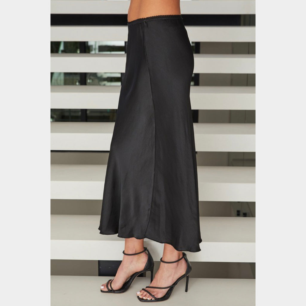 MILIO MILANO - Silky Viscose/Rayon Skirt