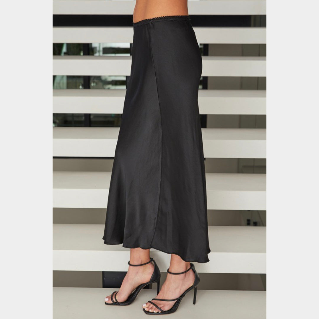 MILIO MILANO - Silky Viscose/Rayon Skirt