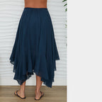 MILIO MILANO - Raw Edge Cotton Skirt