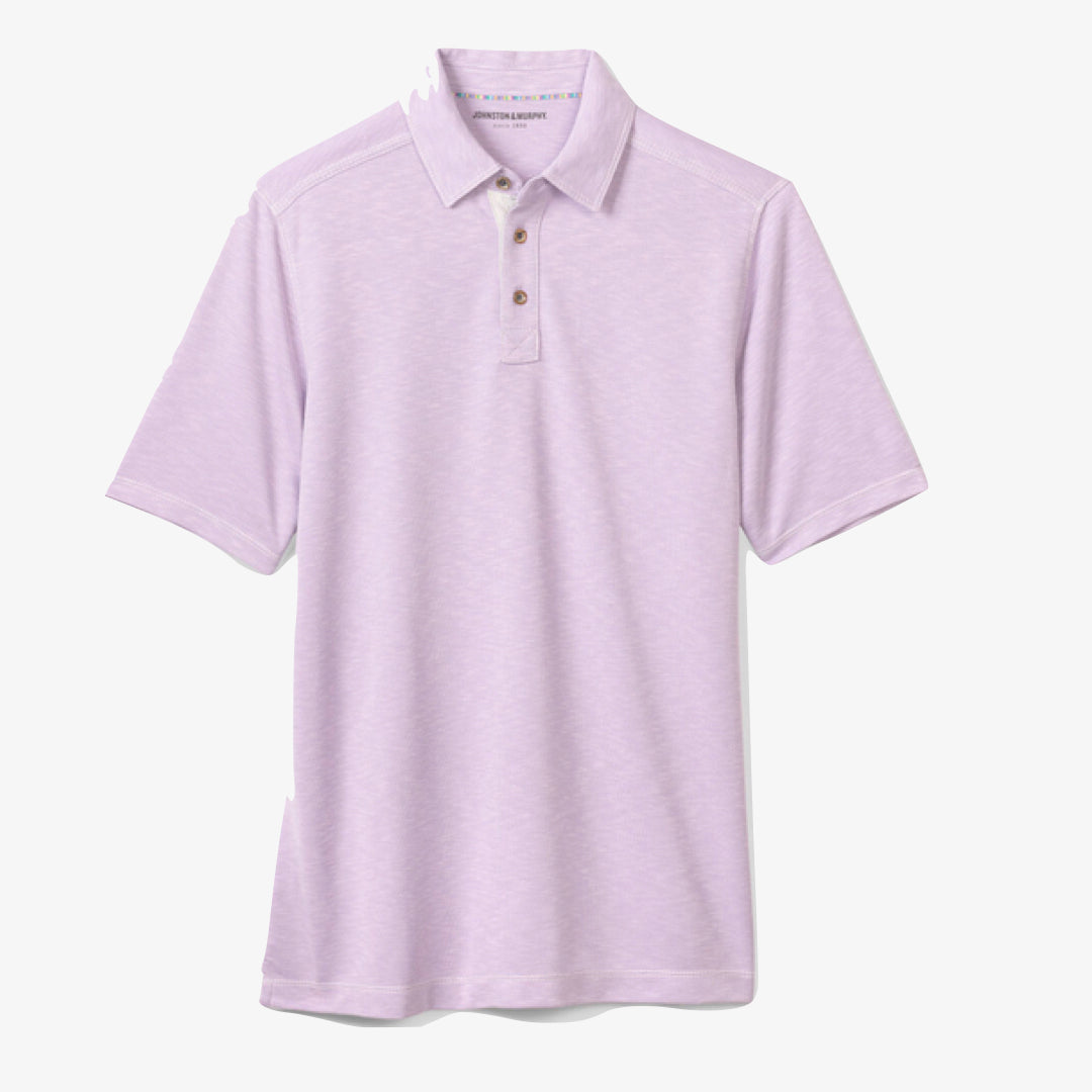 Johnston & Murphy - Vintage Slub Polo / lavender