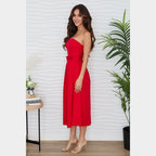 MILIO MILANO - Strapless Midi Dress