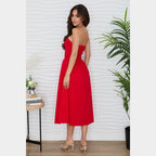 MILIO MILANO - Strapless Midi Dress