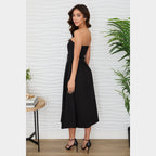 MILIO MILANO - Strapless Midi Dress