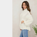 MILIO MILANO - Cascading Cable Knit Sweater