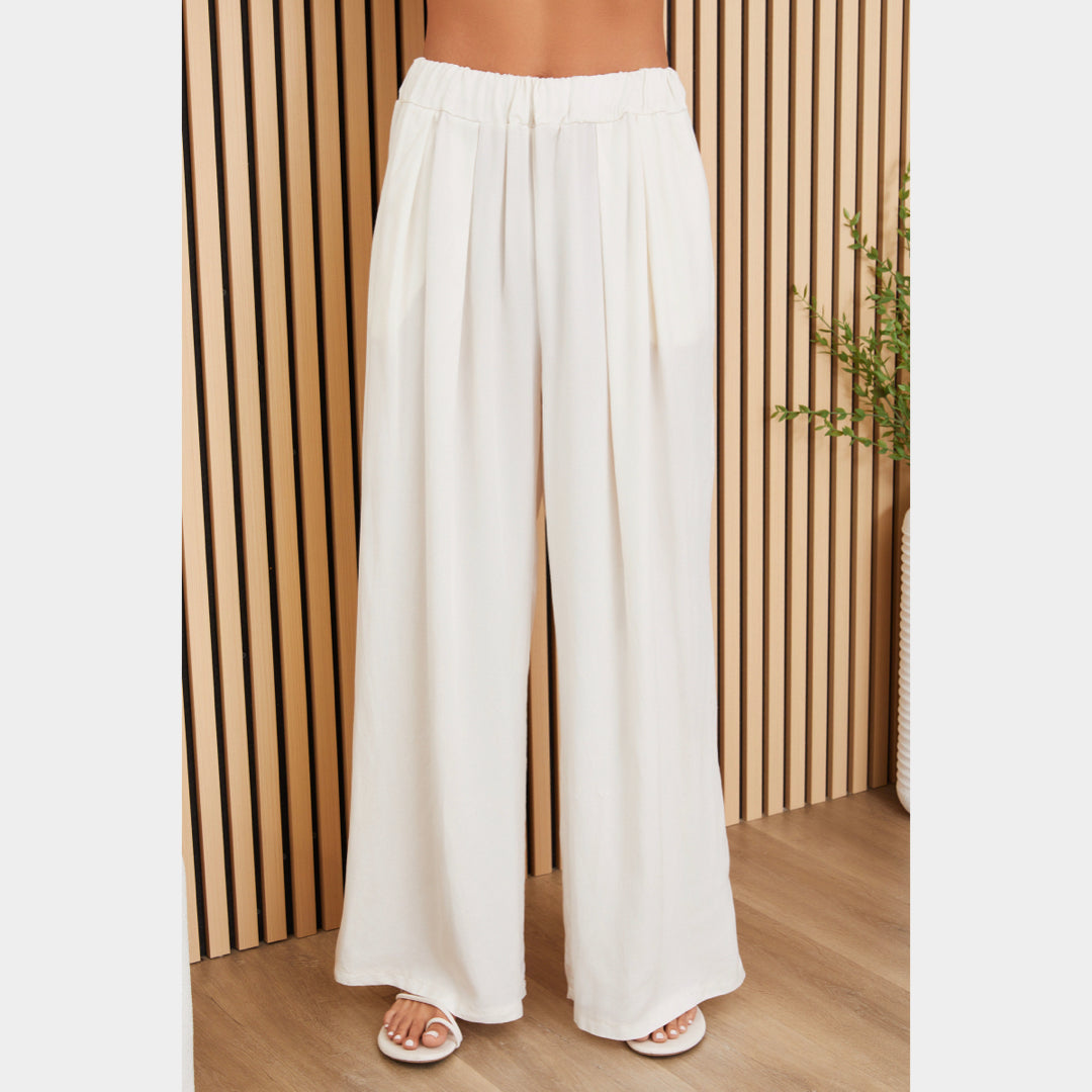 MILIO MILANO - Wide Leg Tencell Pants