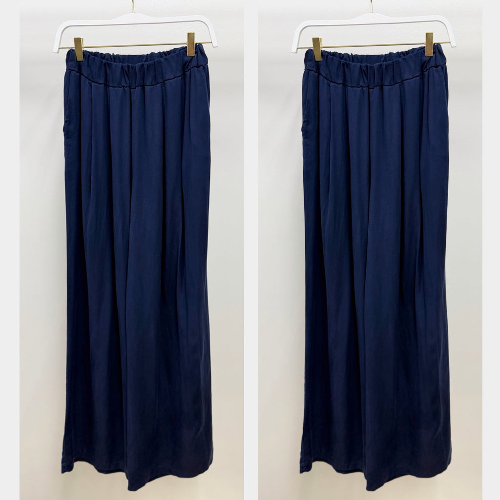 MILIO MILANO - Wide Leg Tencell Pants