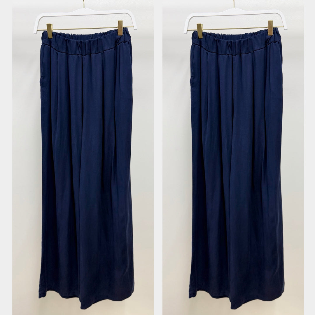 MILIO MILANO - Wide Leg Tencell Pants