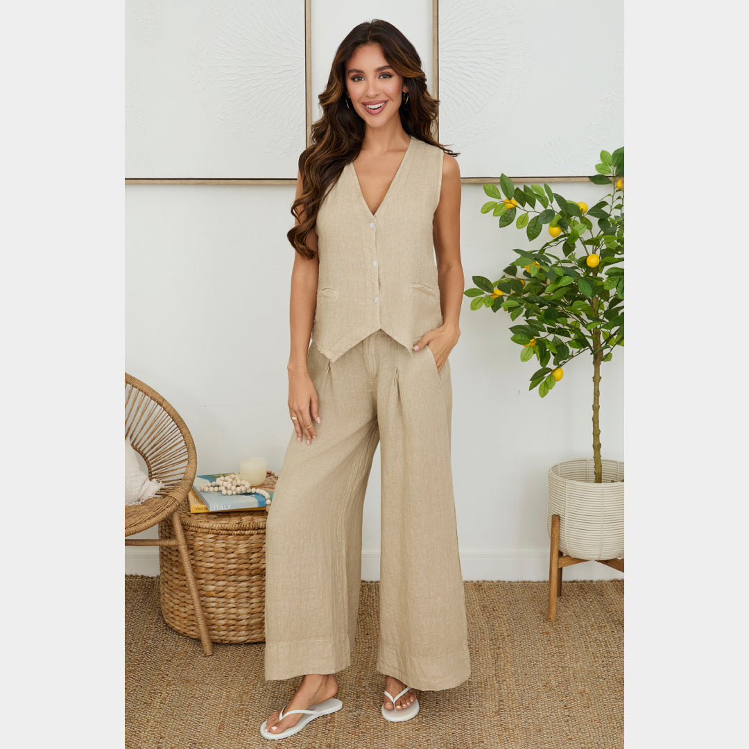 MILIO MILANO - Linen Vest