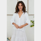 MILIO MILANO - V-Neck Blouse
