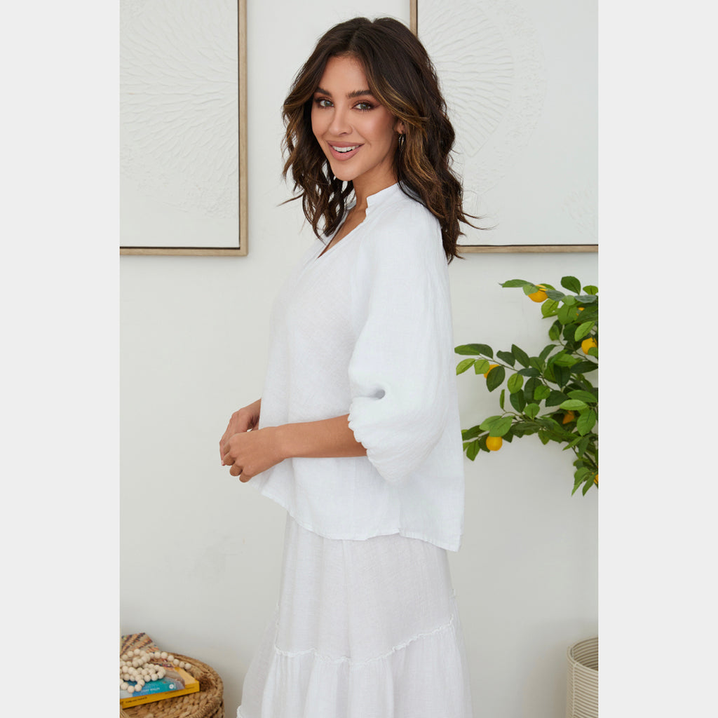 MILIO MILANO - V-Neck Blouse