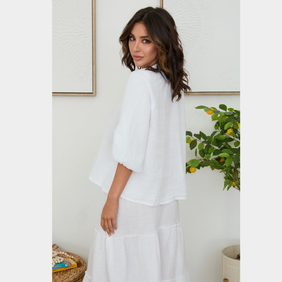 MILIO MILANO - V-Neck Blouse